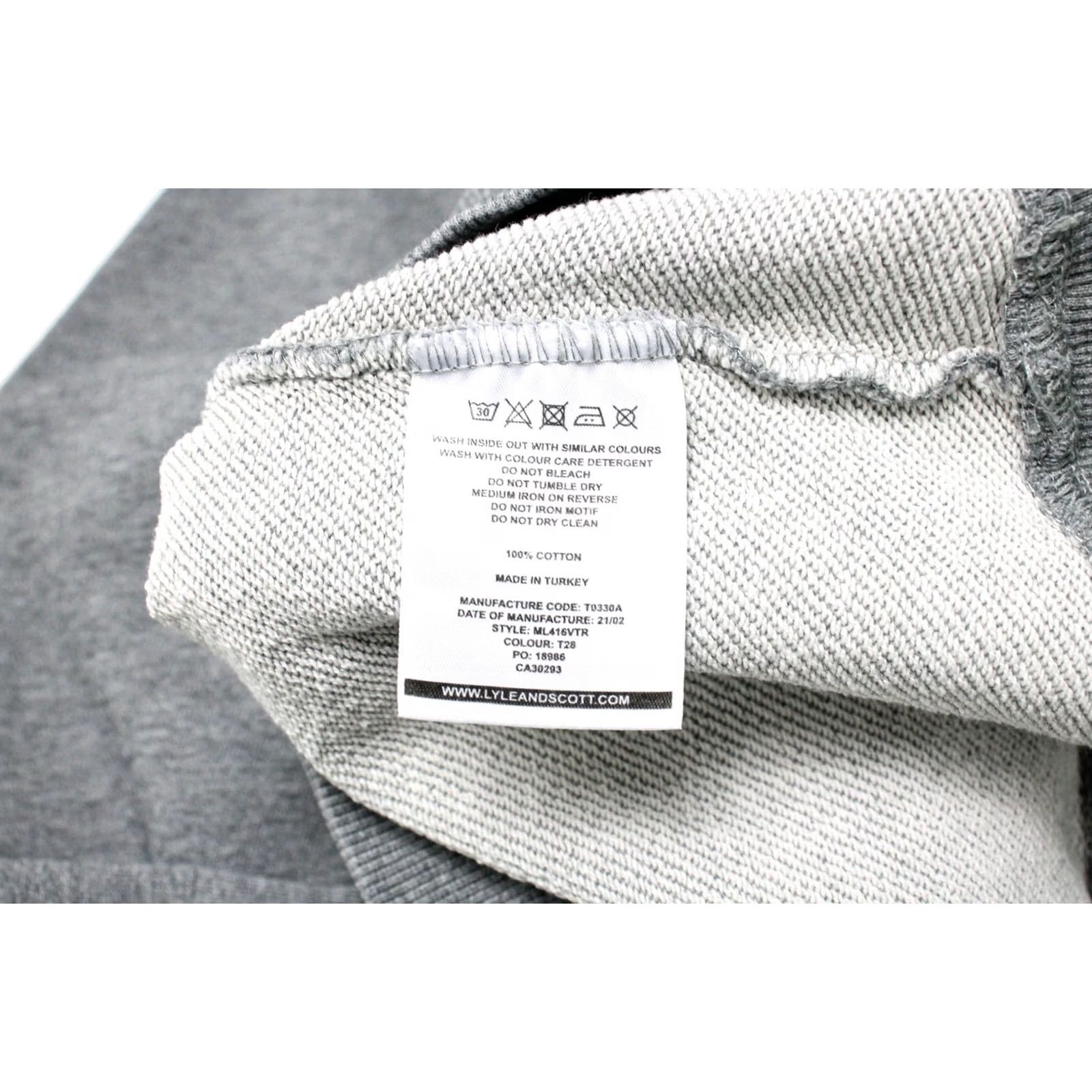 Lyle & Scott Lyle & Scott Hoodie Mens LARGE Pullover Kangaroo Pocket Melange Grey Hoodie Mens LARGE Grey Size US L / EU 52-54 / 3 - 7 Thumbnail