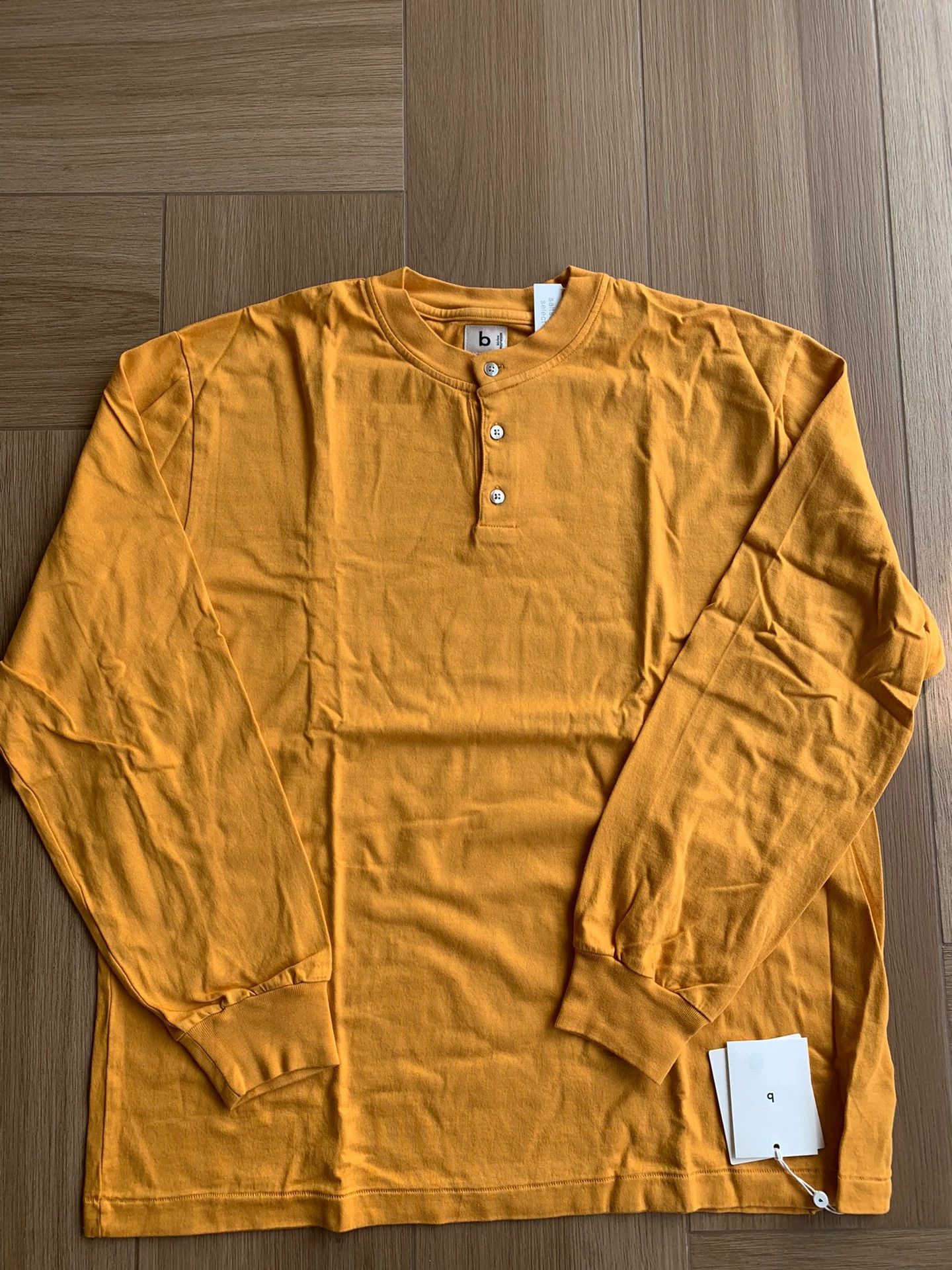 blurhms BLURHMS Extra Soft Henley Neck LS T-shirt Japan Size 3 New Size US L / EU 52-54 / 3 - 1 Thumbnail