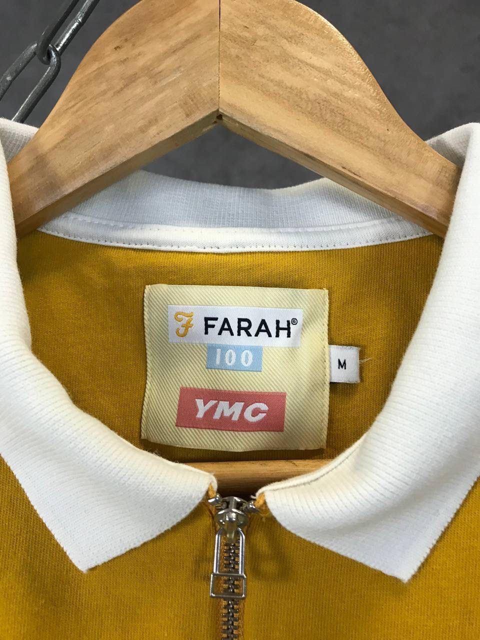 Farah YMC x Farah You Must Create designer zip polo tee Size US M / EU 48-50 / 2 - 4 Thumbnail