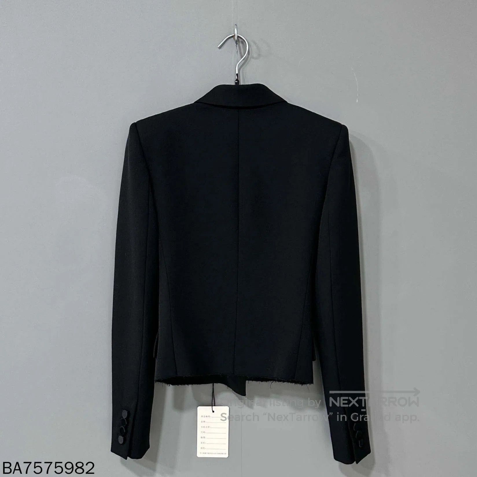 Saint Laurent Paris Black Saint Laurent Double-Breasted Blazer. Size XS / US 0-2 / IT 36-38 - 3 Thumbnail