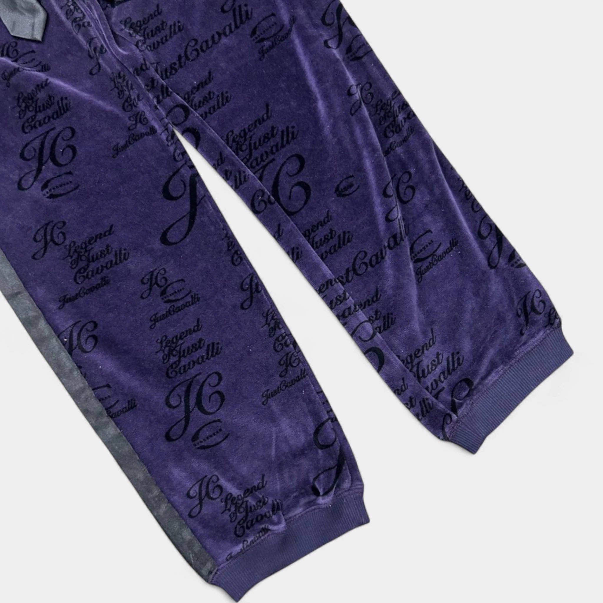 Roberto Cavalli Just Cavalli Purple Velour Two-Piece Set Size S / US 4 / IT 40 - 9 Thumbnail