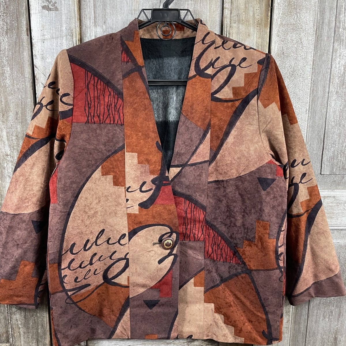 Japanese Brand × Vintage Vintage Japanese Brand Abstract Design Blazer Size L / US 10 / IT 46 - 3 Thumbnail