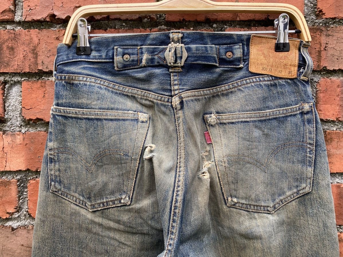 Levi's Vintage Clothing W31x28 Vintage levi's 201xx distressed redline big E Size US 31 - 7 Thumbnail