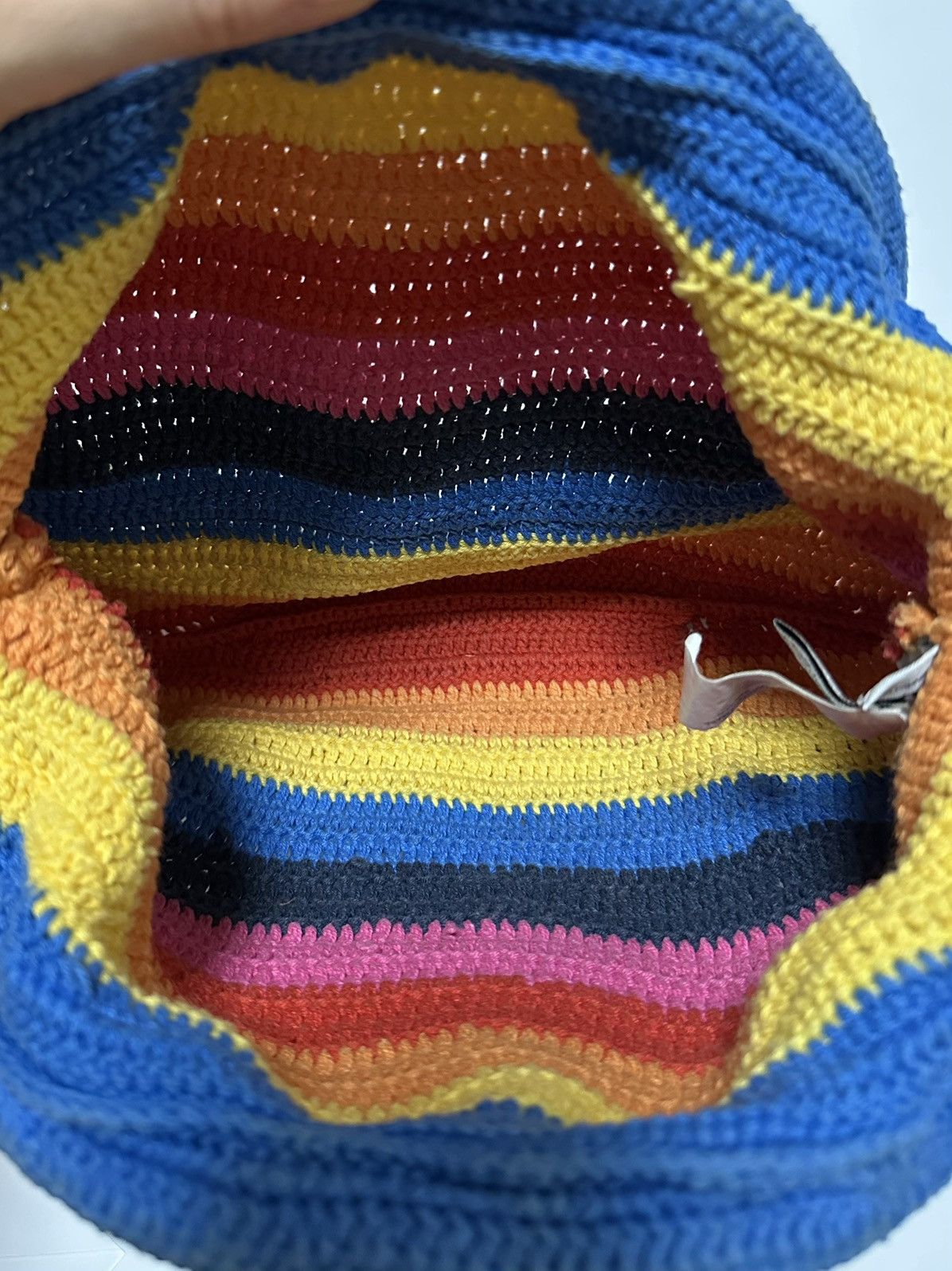 Dolce & Gabbana D&G Rainbow Crochet Plastic Handle Tote Bag Size ONE SIZE - 8 Thumbnail