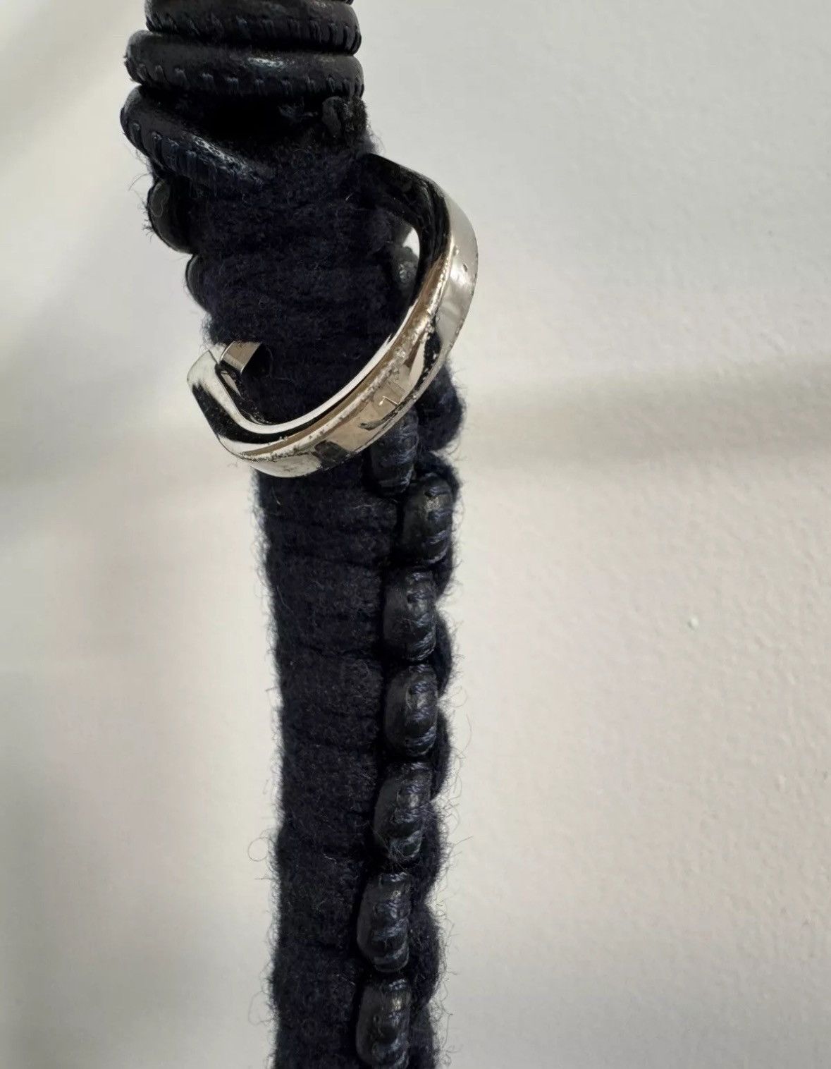 Loro Piana Loro Piana Dog Leash Deep Navy Blue Cashmere and Leather Size ONE SIZE - 5 Thumbnail