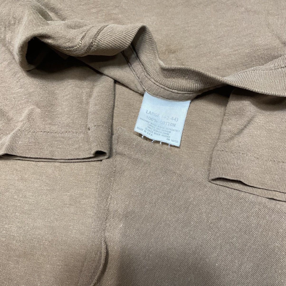 Vintage Vintage Brown Faded Blank Single Stitch Cropped Tshirt Size US L / EU 52-54 / 3 - 4 Thumbnail