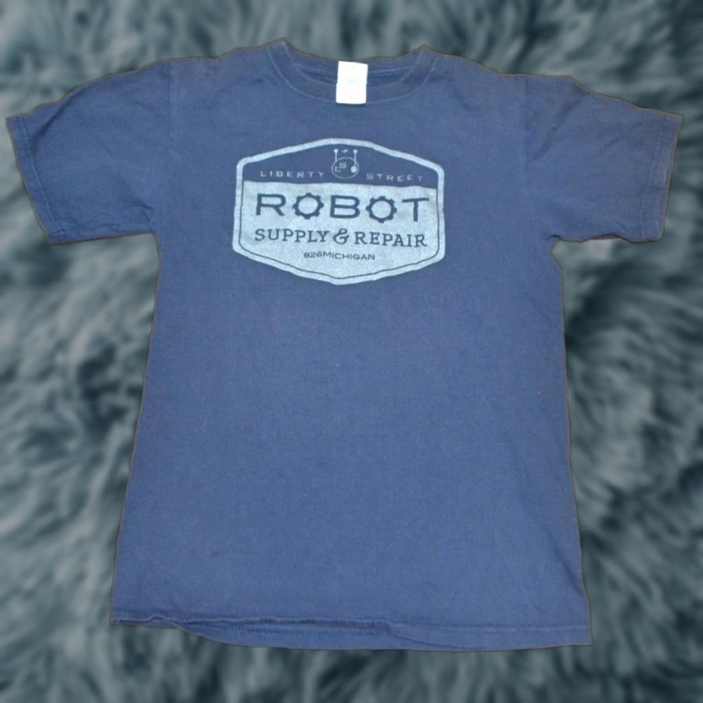 Anvil Liberty Street Robot Supply & Repair T Shirt Small 826 National Anvil 100% Cotton Blue Mens S Michigan Ann Arbor 826 National T-Shirt Size US S / EU 44-46 / 1 - 1 Thumbnail