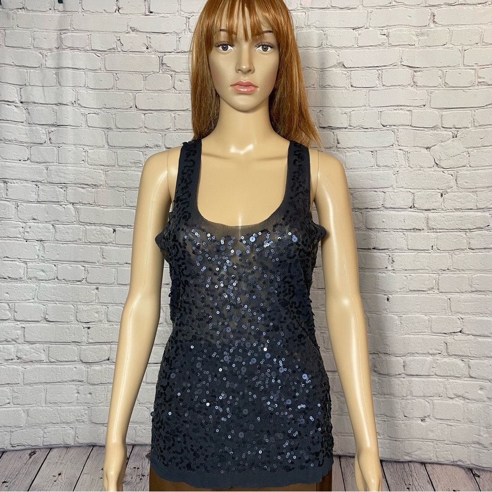 Other Max Studio Sequin Dark Grey Tank Top Size S Size S / US 4 / IT 40 - 1 Thumbnail
