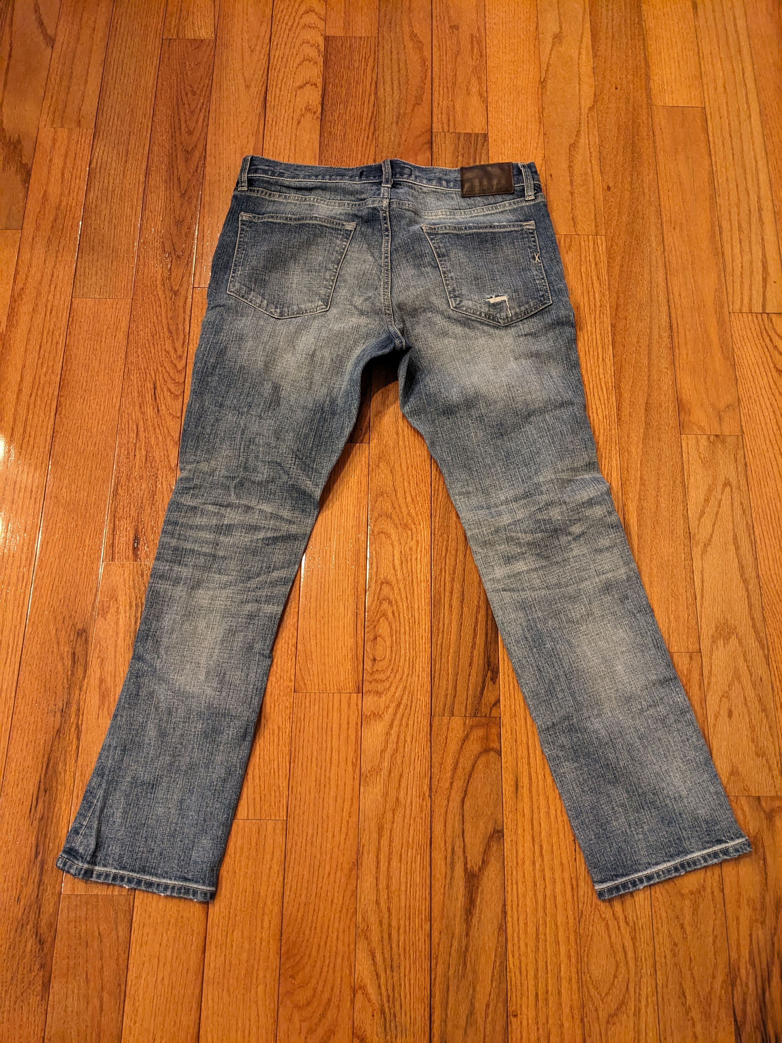 Designer × Express Express 32 x 30 Slim Stretch Denim Jeans Size US 32 / EU 48 - 7 Thumbnail