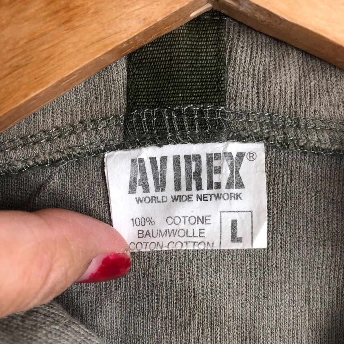 Avirex AVIREX Zipper Army Military Specs Hoodie Sweatshirt Size US L / EU 52-54 / 3 - 4 Thumbnail