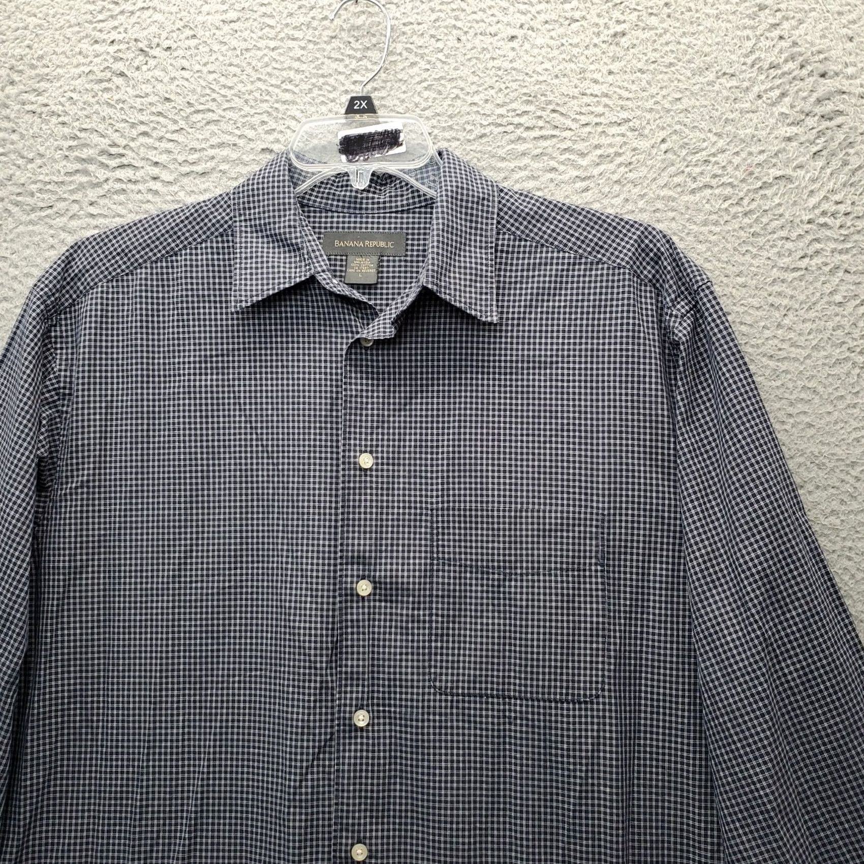 Banana Republic Banana Republic Shirt Womens Size L Multicolor Check Long Sleeve Collar Button Down Size L / US 10 / IT 46 - 5 Thumbnail