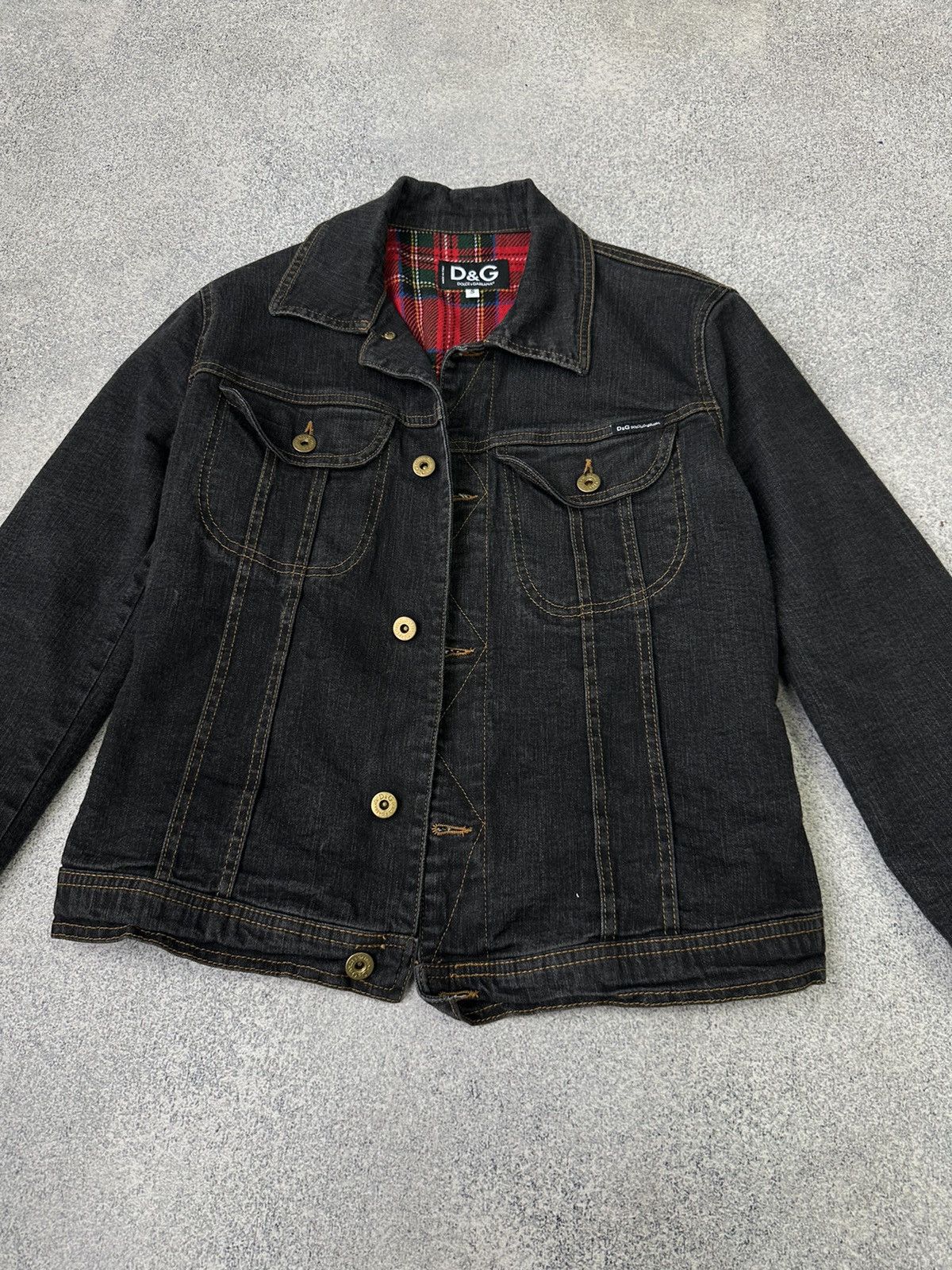 Dolce & Gabbana × Vintage Vintage Dolce&Gabbana HandPrinted Woman Denim Jacket Size S / US 4 / IT 40 - 8 Thumbnail
