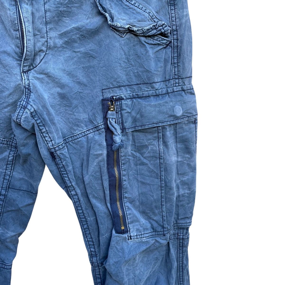 Polo Ralph Lauren × RRL Ralph Lauren × Ralph Lauren Sport 2000s Polo Ralph Laurent Military Drawstring Cargo Pant Size US 33 - 6 Thumbnail