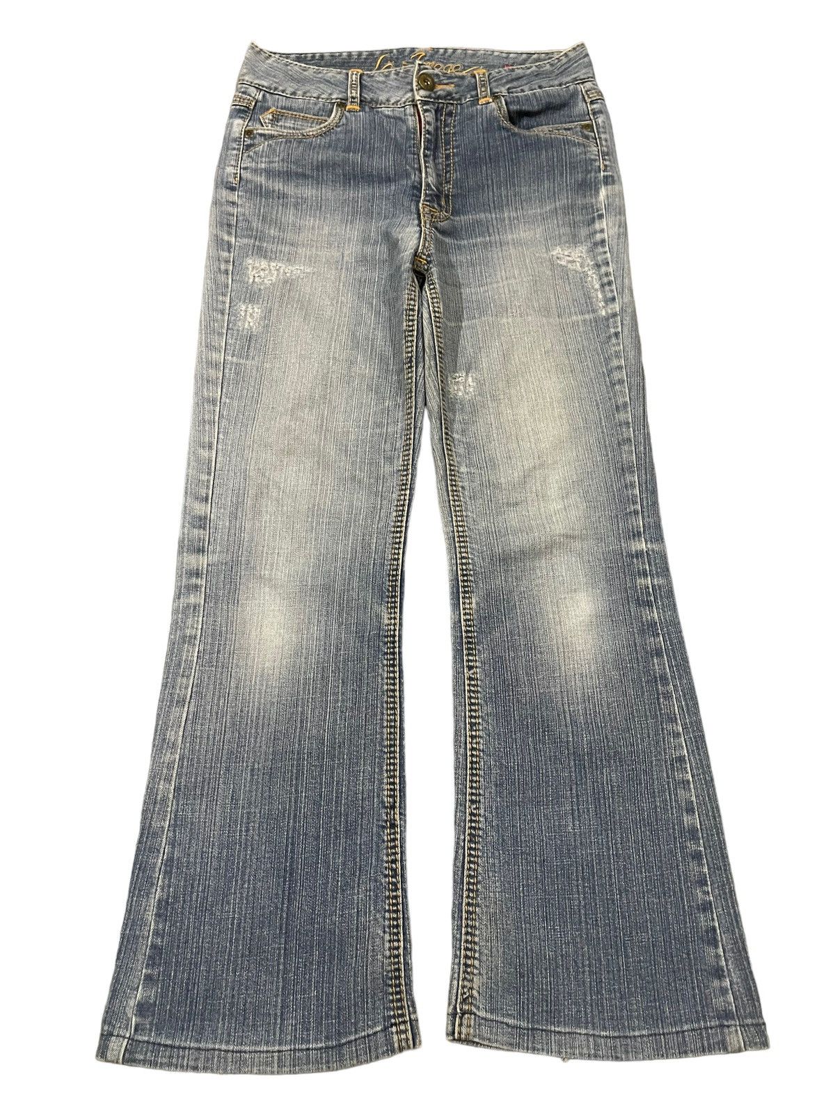 Hysteric Glamour Vintage Japanese Brand Blue Wash Style Bootcut Jeans Size US 28 / EU 44 - 1 Thumbnail