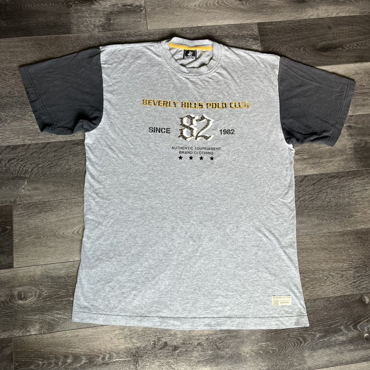 Beverly Hills Polo Club × Vintage Vintage 2000s Beverly Hills Polo Club 2 Tone Since 1982 Tee Size US XL / EU 56 / 4 - 1 Thumbnail