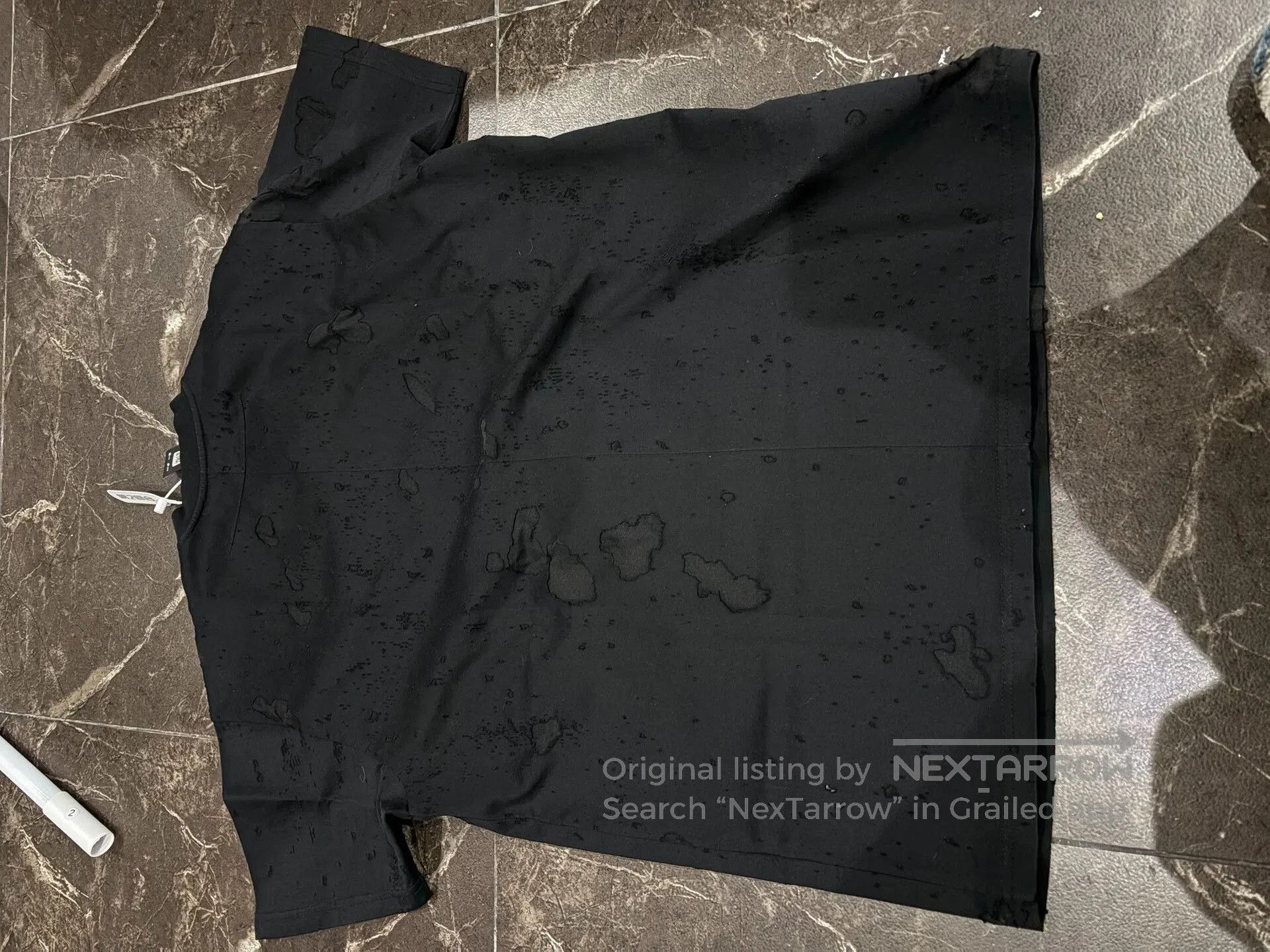 Givenchy Givenchy Black Distressed Short. Size US XXS / EU 40 - 5 Thumbnail