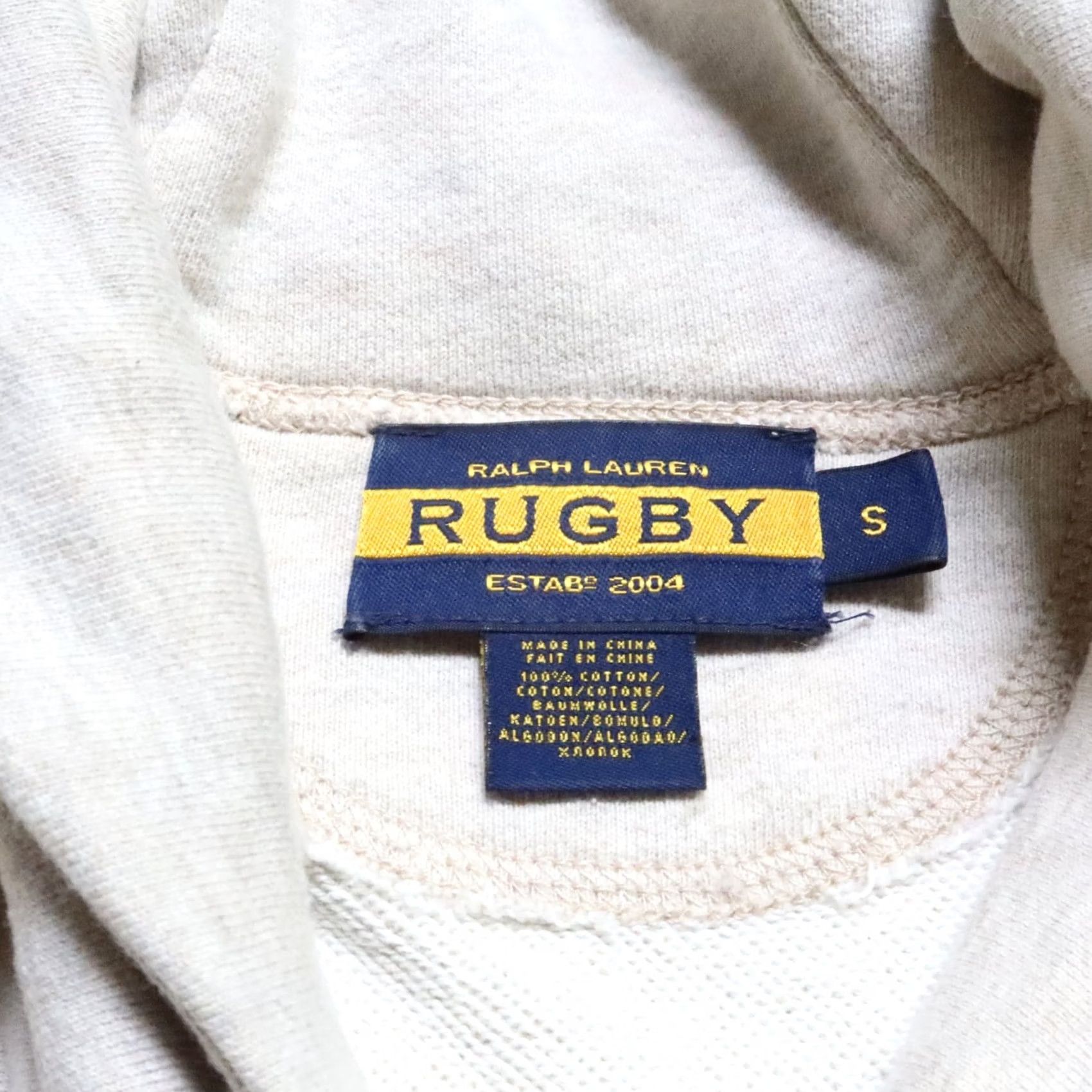 Ralph Lauren Vintage Rugby Ralph Lauren Shawl Collar Sweater Men S Size S Cream Pullover Size US S / EU 44-46 / 1 - 7 Thumbnail