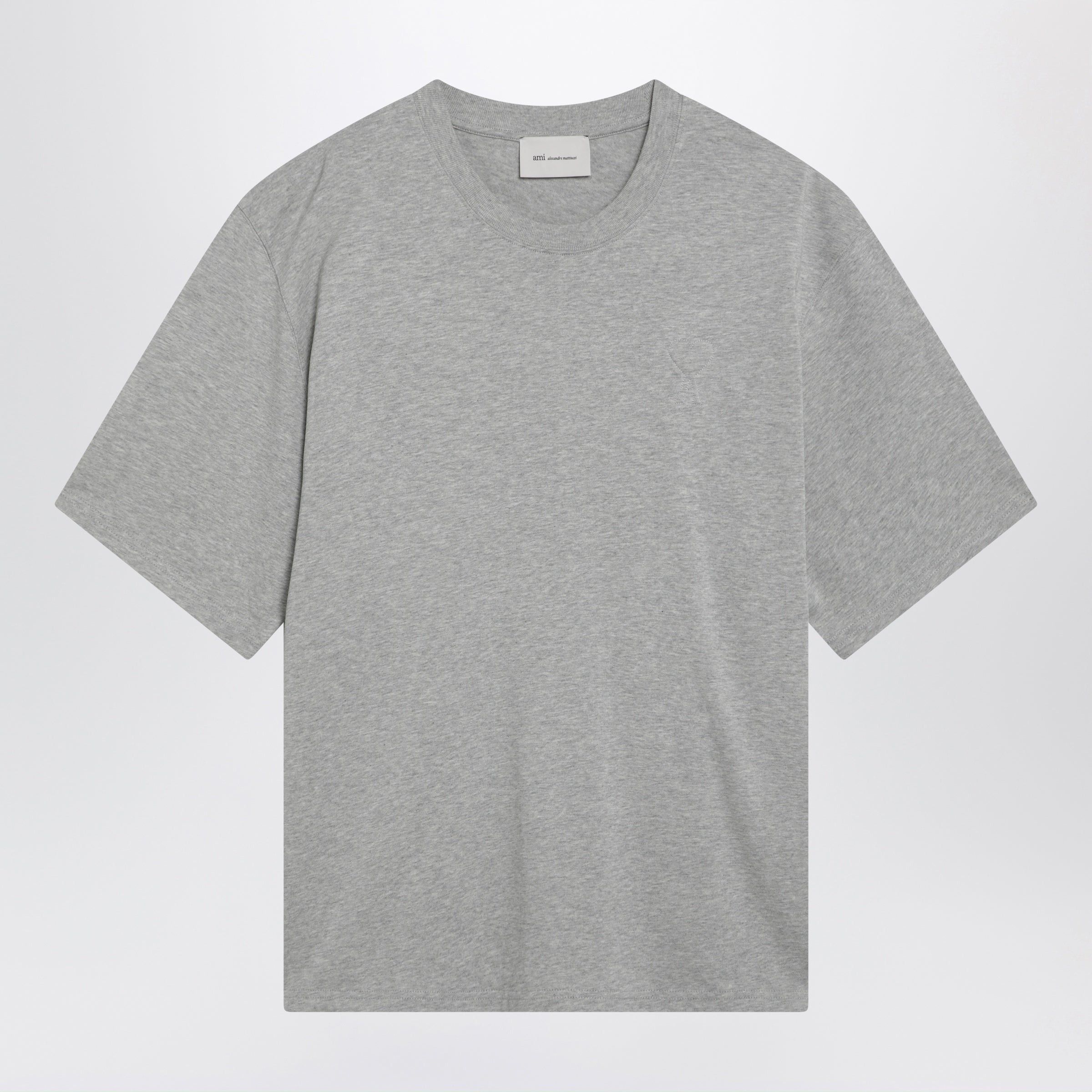 AMI Ami Paris Grey Ami De Coeur T-Shirt Size US M / EU 48-50 / 2 - 1 Thumbnail