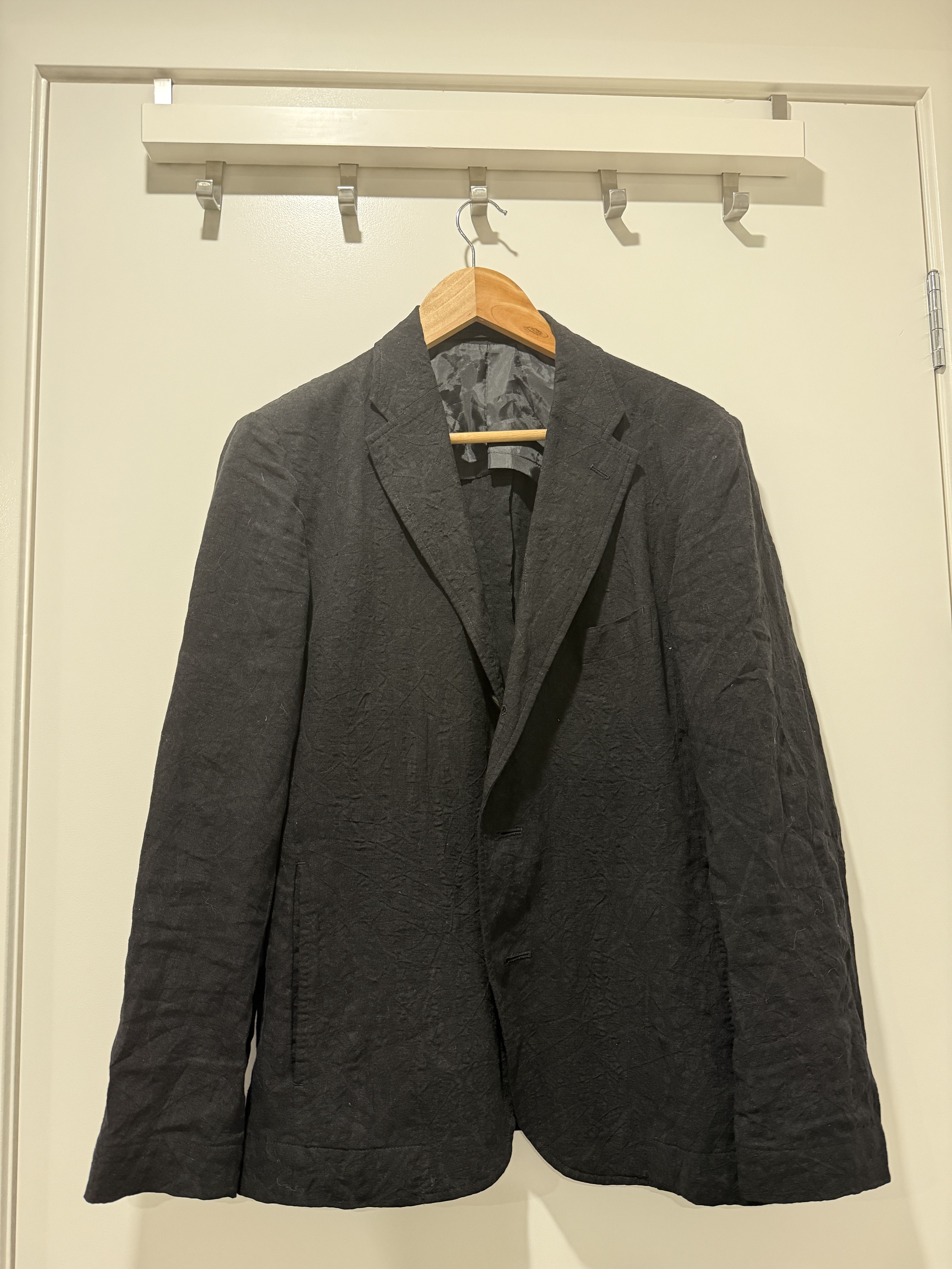 Issey Miyake Crease look suit light weight jacket Size US S / EU 44-46 / 1 - 1 Thumbnail