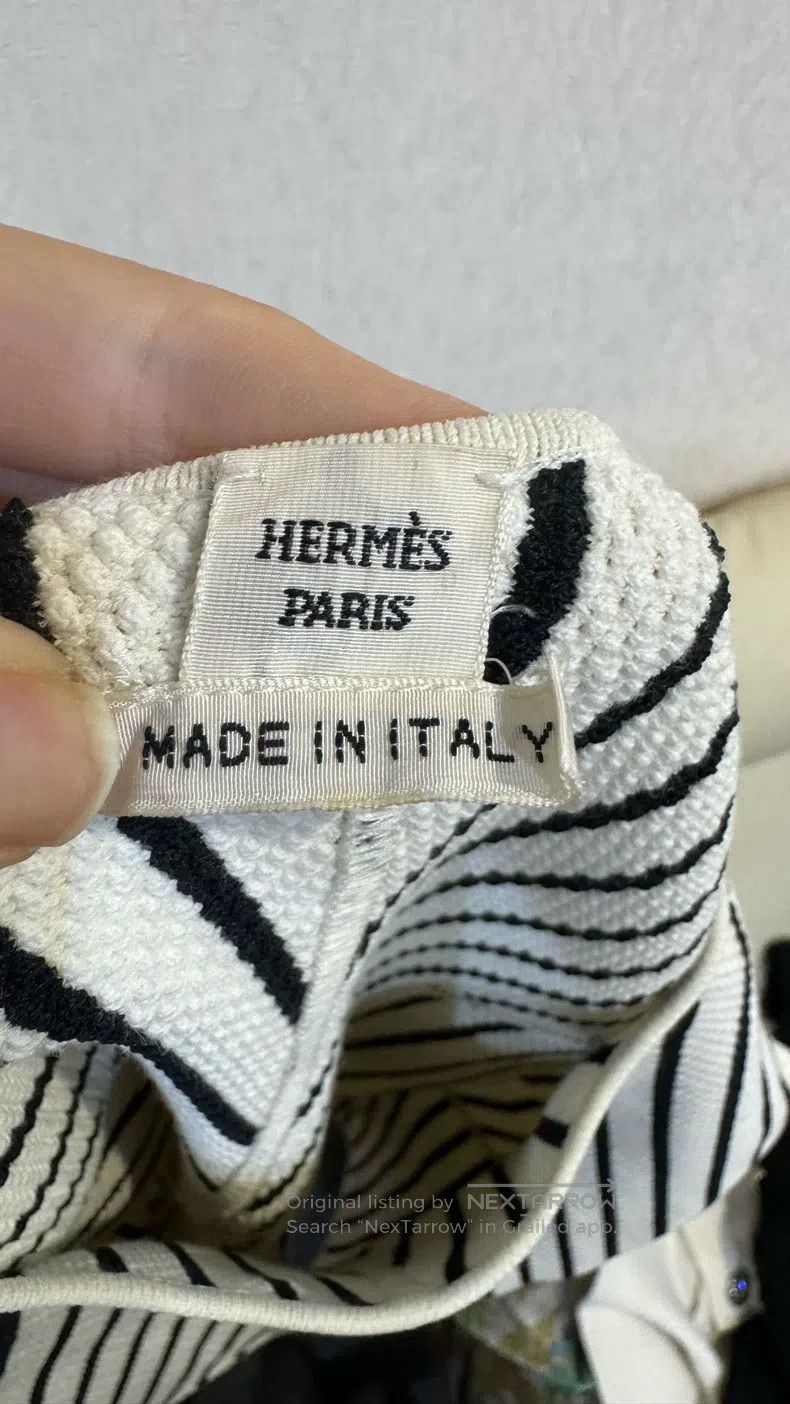 Hermes Hermes Striped Crew Neck Short Sleeve Dress Size S / US 4 / IT 40 - 3 Thumbnail