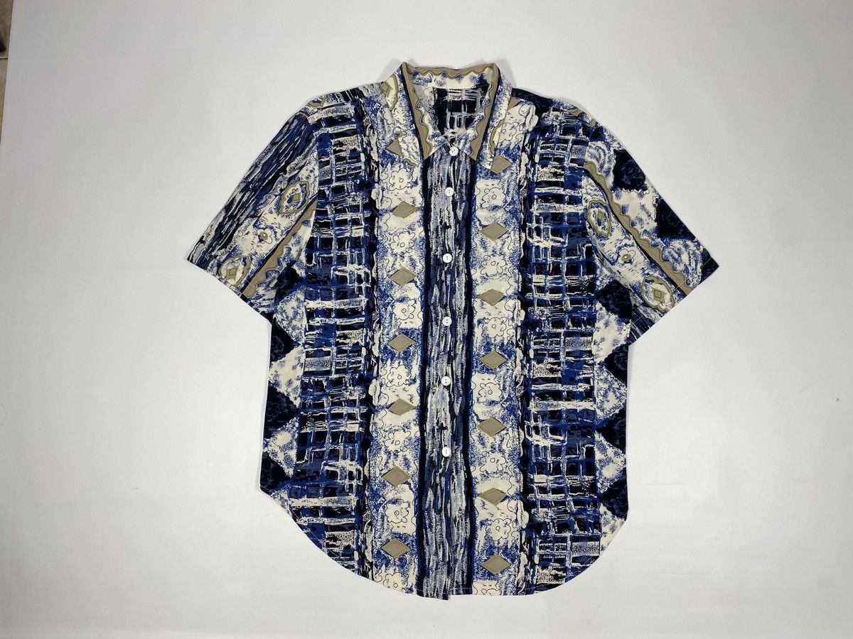 Vintage Vintage Made In France 80s 90s Crazy Abstract Party Festival Size L / US 10 / IT 46 - 8 Thumbnail