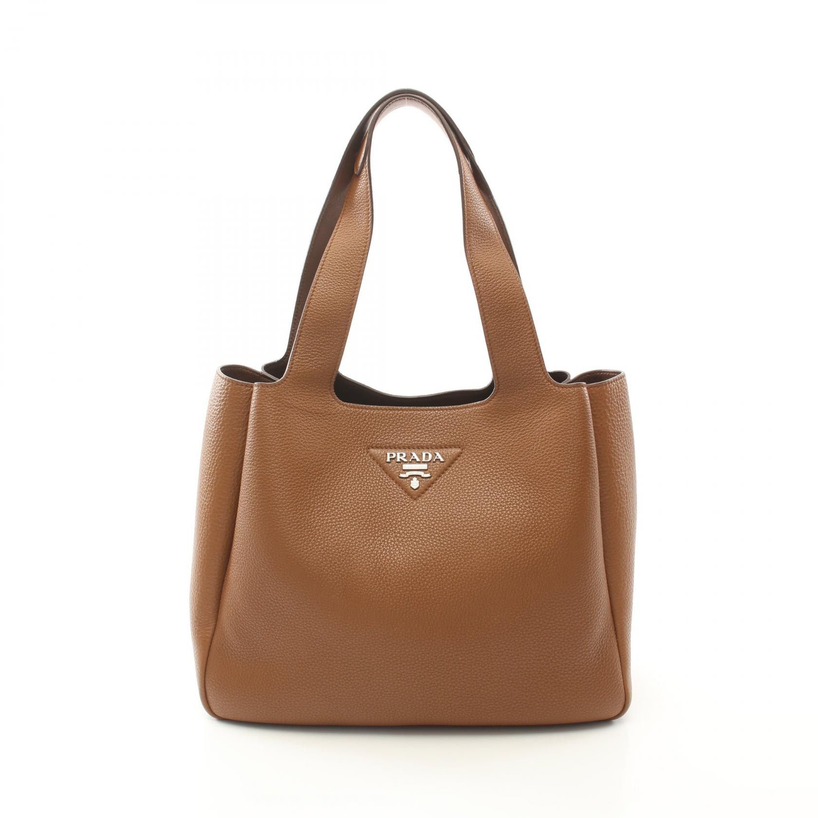 Prada Prada Tote Bag Leather Tote Bag Leather Tote Bag in Brown, Women's