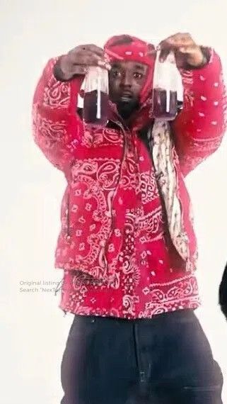 READYMADE Readymade Red Cashew Flower Jacket. Size US M / EU 48-50 / 2 - 5 Thumbnail