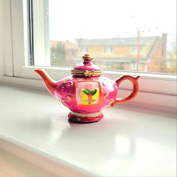 Other Mini Decorative Ceramic Teapot Trinket Box Set Spring Size ONE SIZE - 2 Thumbnail