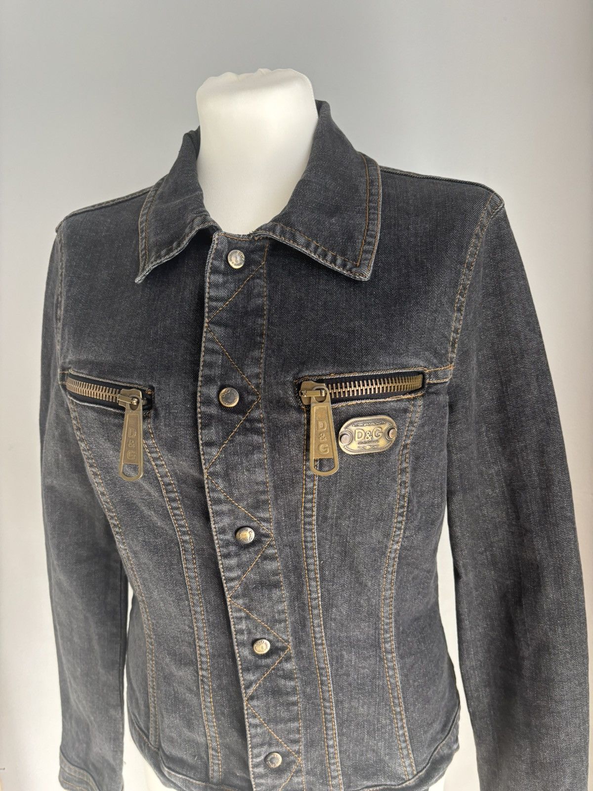 Dolce & Gabbana Dolce & Gabbana denim jacket D&G Italy vintage avantgarde Size L / US 10 / IT 46 - 3 Thumbnail