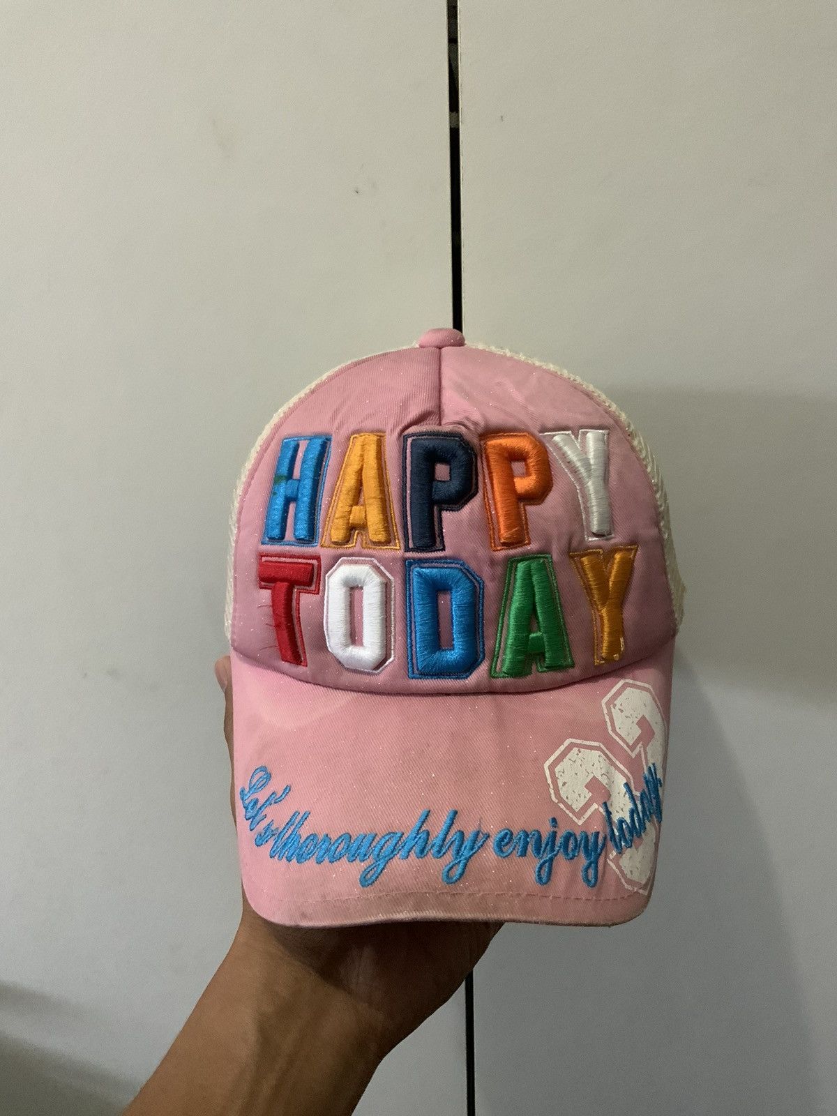 If Six Was Nine Happy Today Spellout Trucker Hat Size ONE SIZE - 5 Thumbnail