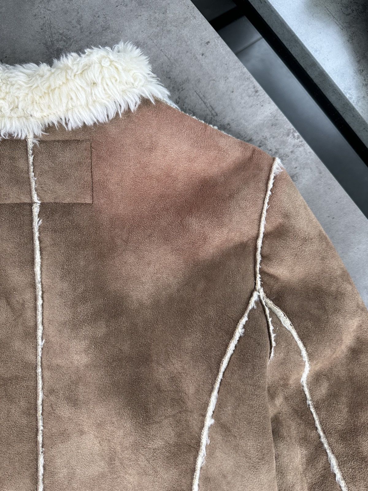 Japanese Brand Vintage Faux Sheepskin Coat Size S / US 4 / IT 40 - 8 Thumbnail