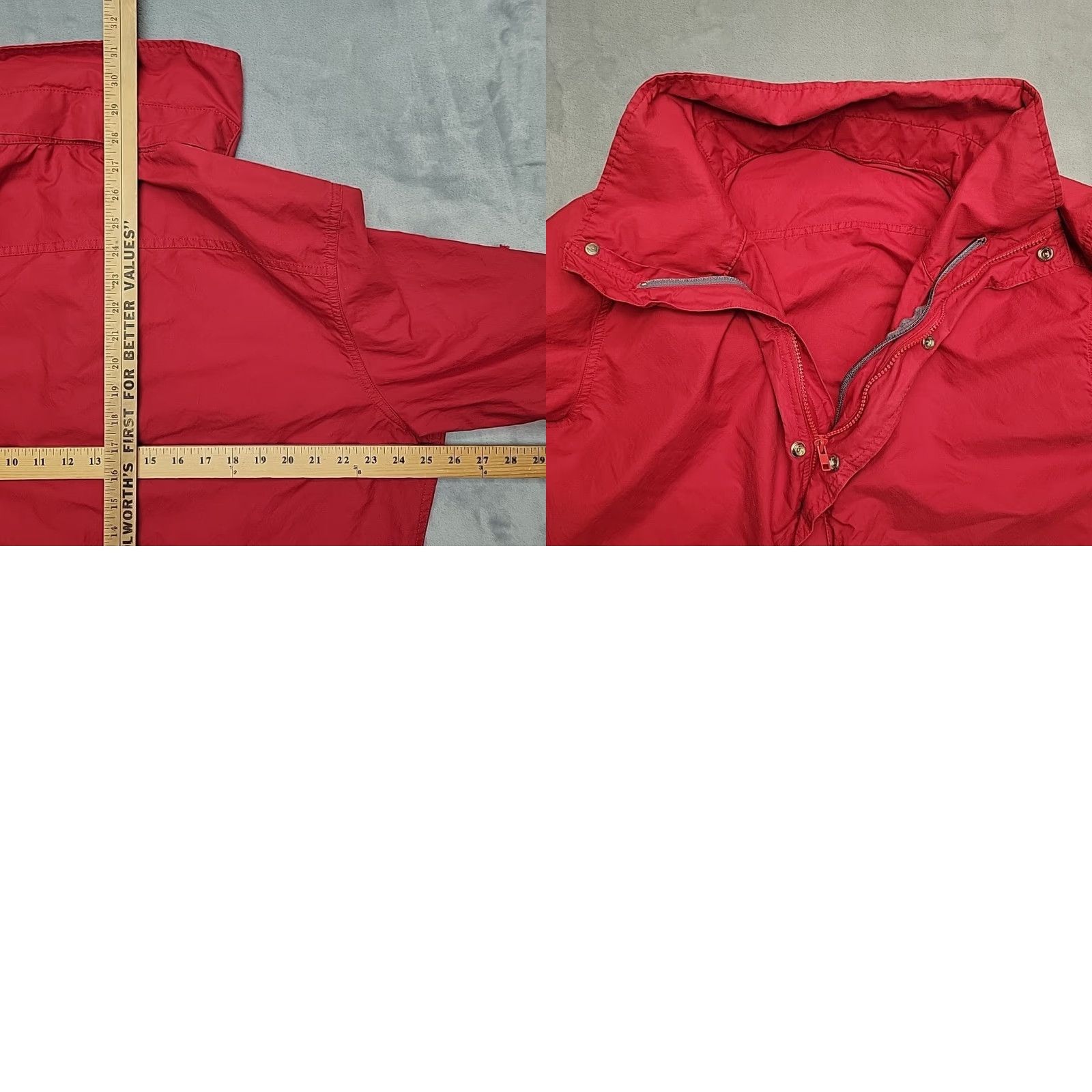 Vintage VTG LL Bean Climbing Jacket Cover Mens XL Red Nylon Cotton Blend Windbreaker Jacket Red XL Mens Size US XL / EU 56 / 4 - 9 Thumbnail