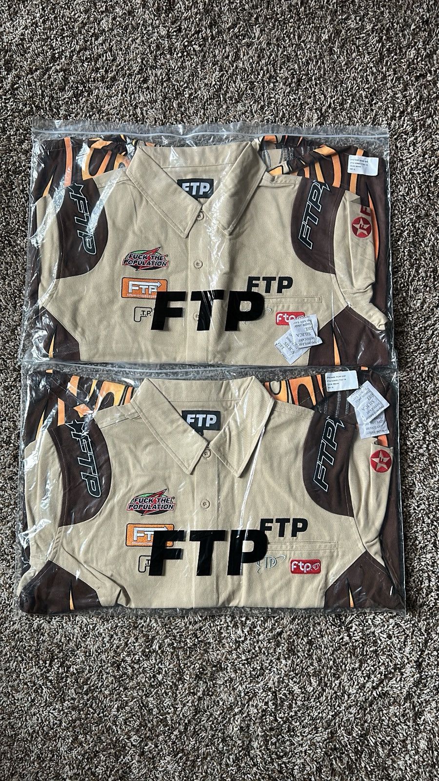 Fuck The Population FTP Raceway Button Up Size US XL / EU 56 / 4 - 1 Preview