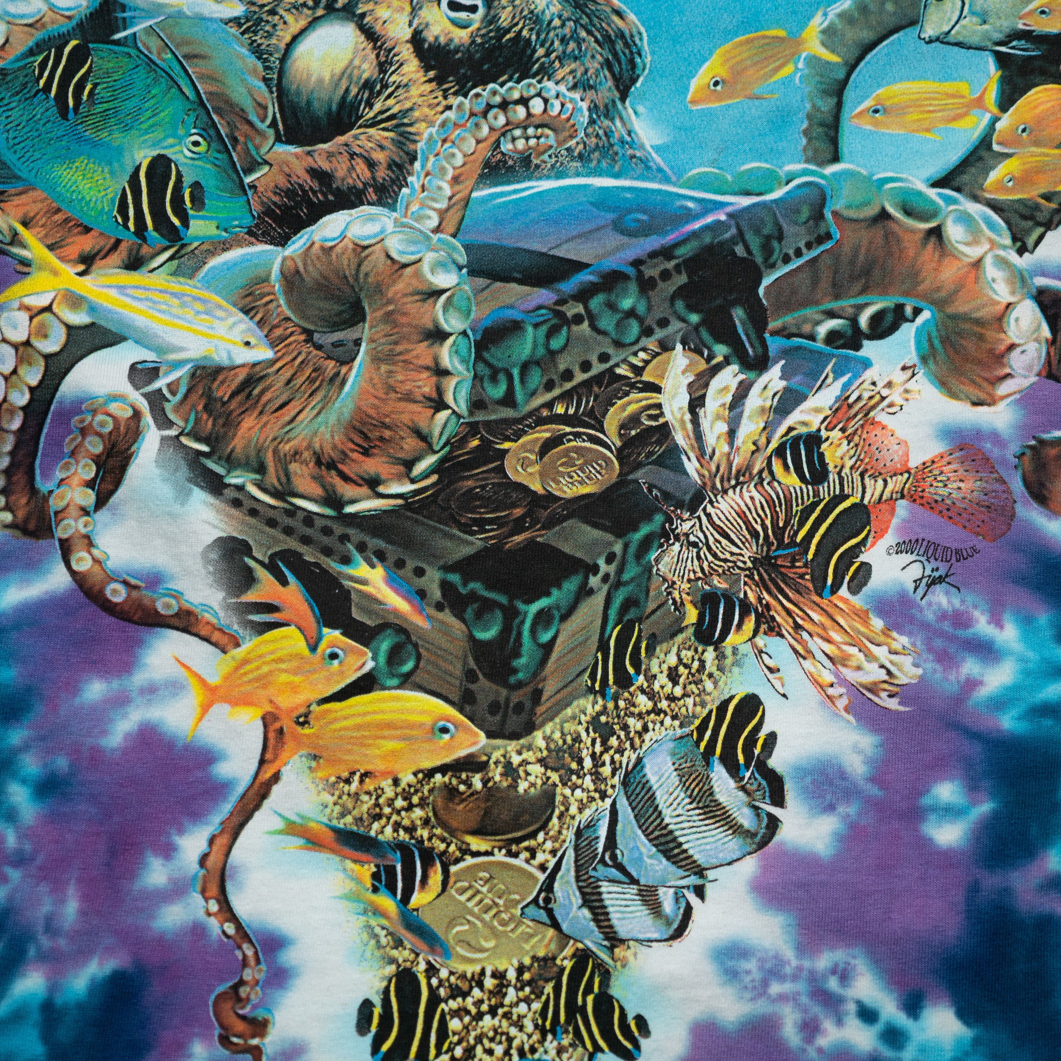Liquid Blue × Vintage Vintage Liquid Blue Oceanic Wildlife Deadstock T-Shirt L Size US L / EU 52-54 / 3 - 5 Thumbnail