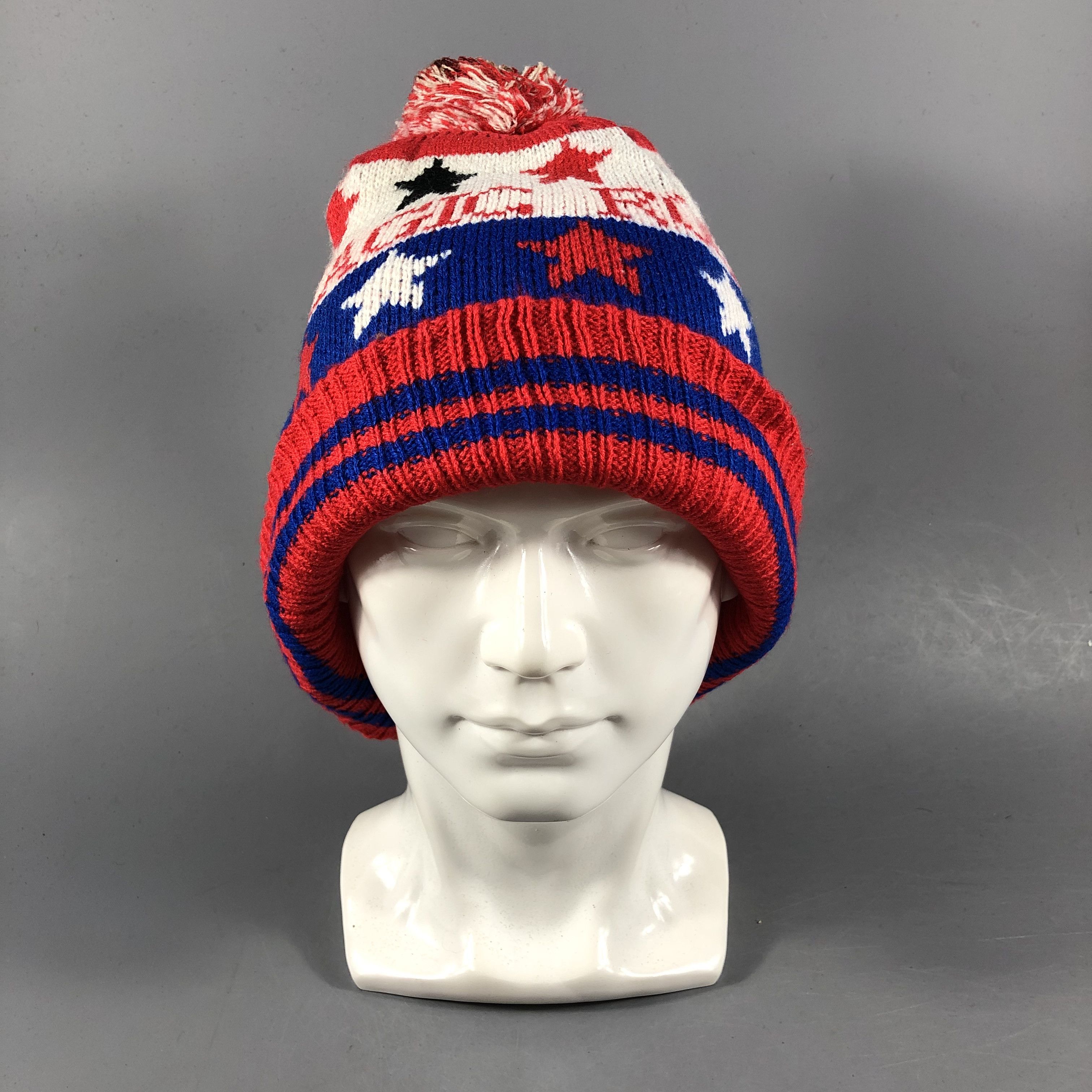Vintage Magic Rock Slouchy Bobble Beanie Snowcap Snow Hat B1021 Size ONE SIZE - 1 Thumbnail