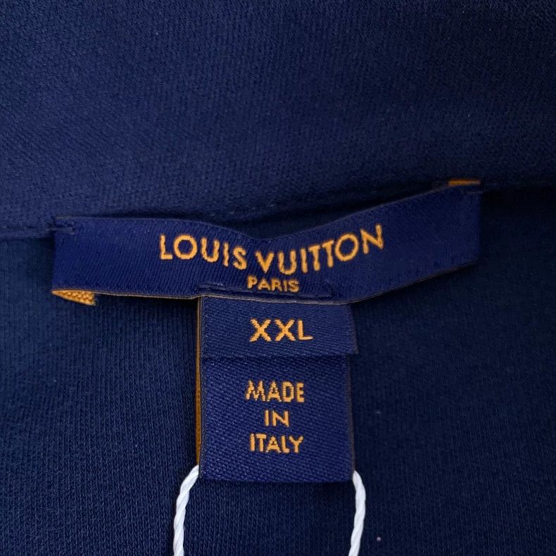 Louis Vuitton Louis Vuitton 22 navy blue logo printed cotton crew neck l Size XXL / US 16-18 / IT 52-54 - 7 Thumbnail
