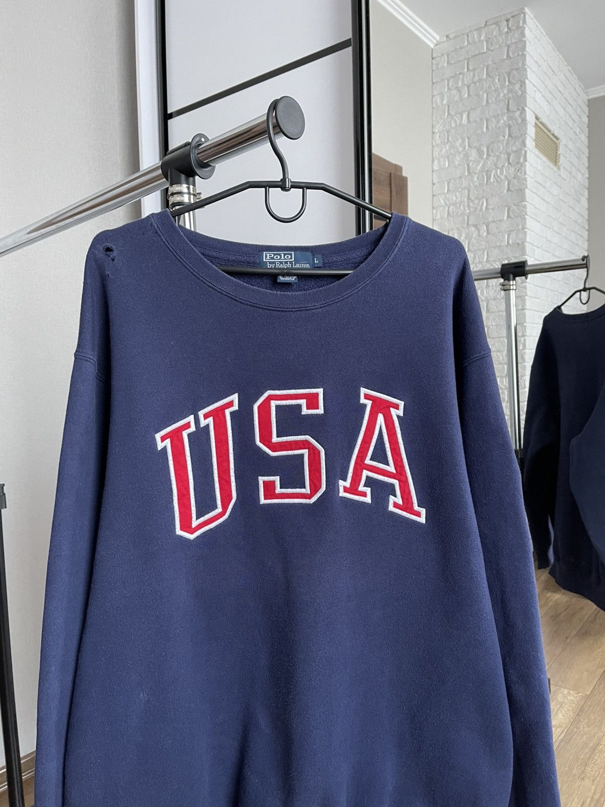 Polo Ralph Lauren Polo Ralph Lauren RL USA Vintage Sweatshirt Crewneck 90s Size US L / EU 52-54 / 3 - 5 Thumbnail