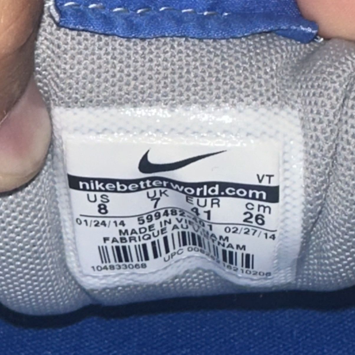 Nike Size 8 - Nike Air Pegasus 83/30 599482-401 Royal Blue Green Size US 8 / EU 41 - 6 Thumbnail