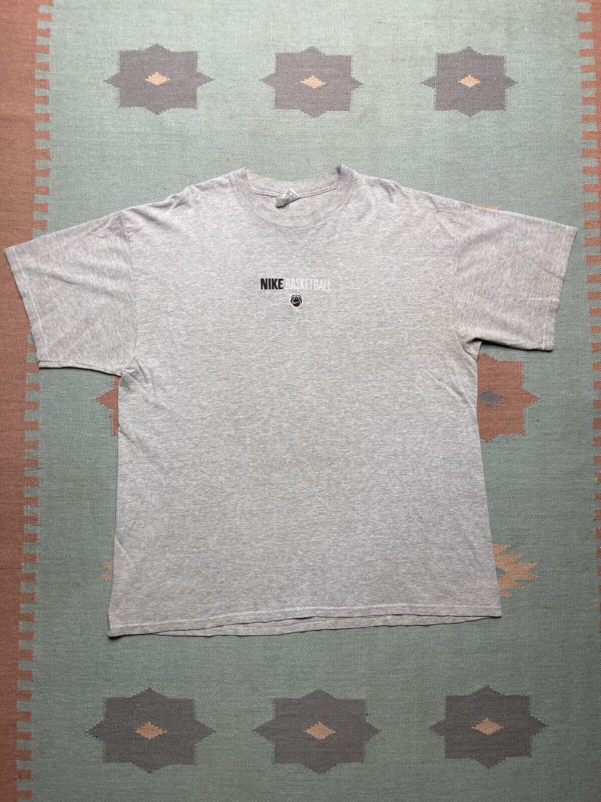 Nike × Vintage VTG 90s Nike t shirt basketball embroidered swoosh check XL Size US XL / EU 56 / 4 - 1 Thumbnail