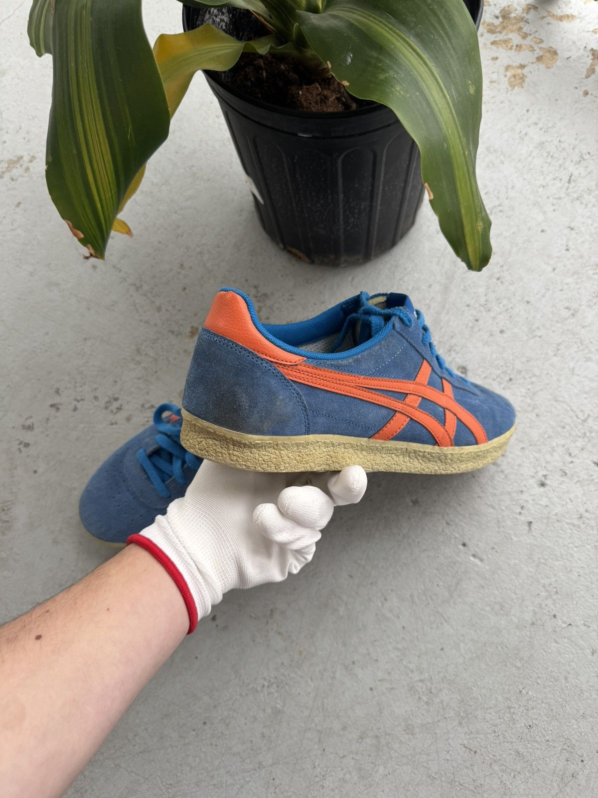 Asics Asics Vickka Moscow Onitsuka Tiger Mid Blue/Orange Shoes Size US 11 / EU 44 - 3 Thumbnail