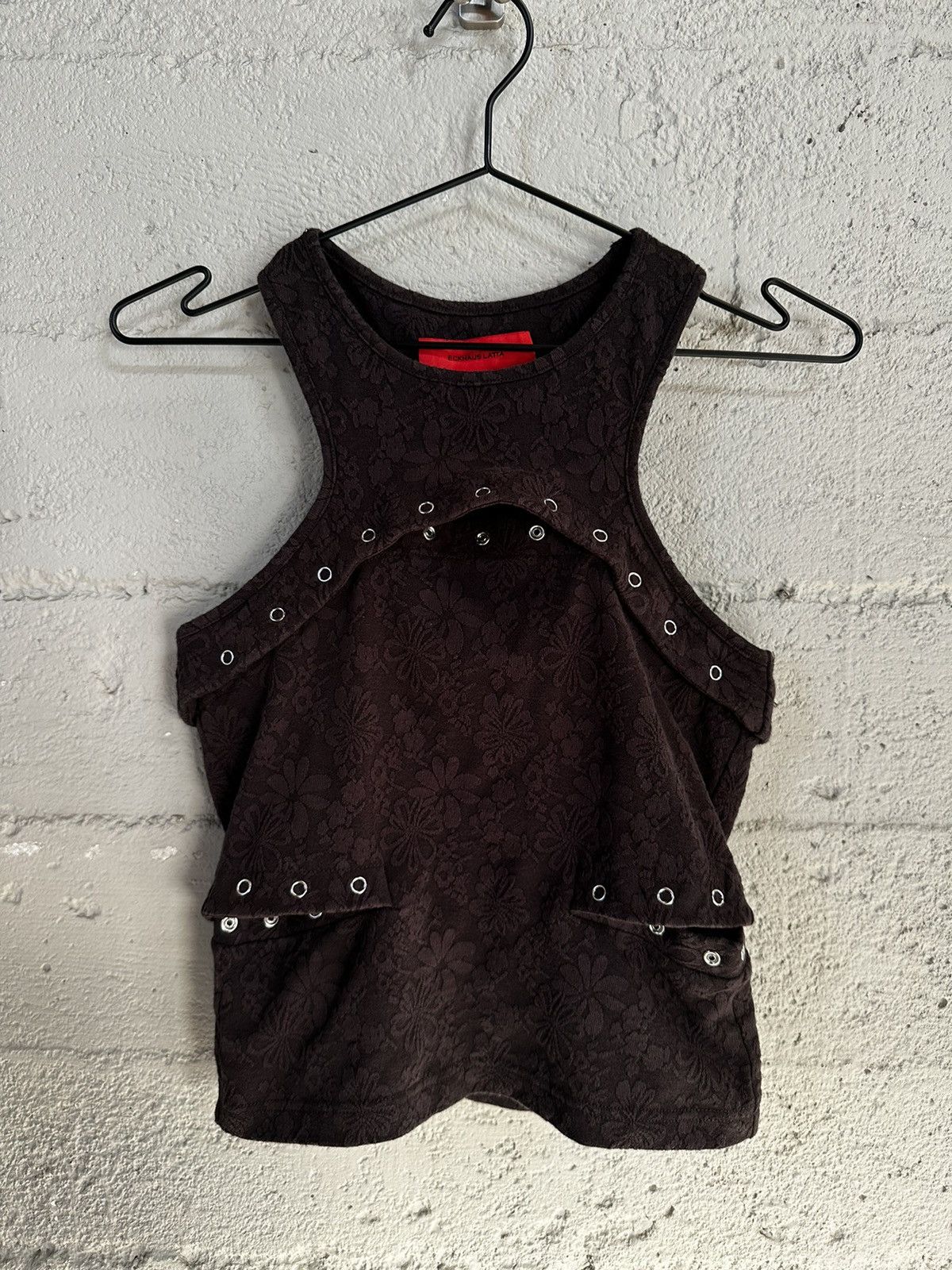 Eckhaus Latta Eckhaus Latta brown undone tank top Size S / US 4 / IT 40 - 4 Thumbnail