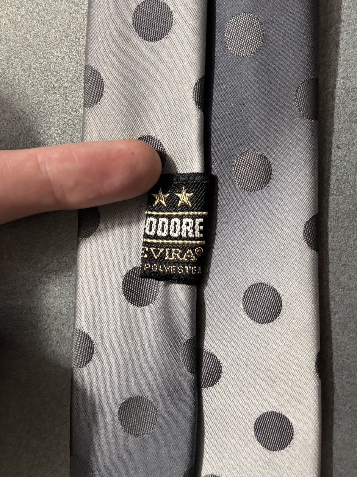 Vintage 1970s Vintage Polka Dot Necktie Gradient Ombre Polyester Tie Size ONE SIZE - 4 Thumbnail