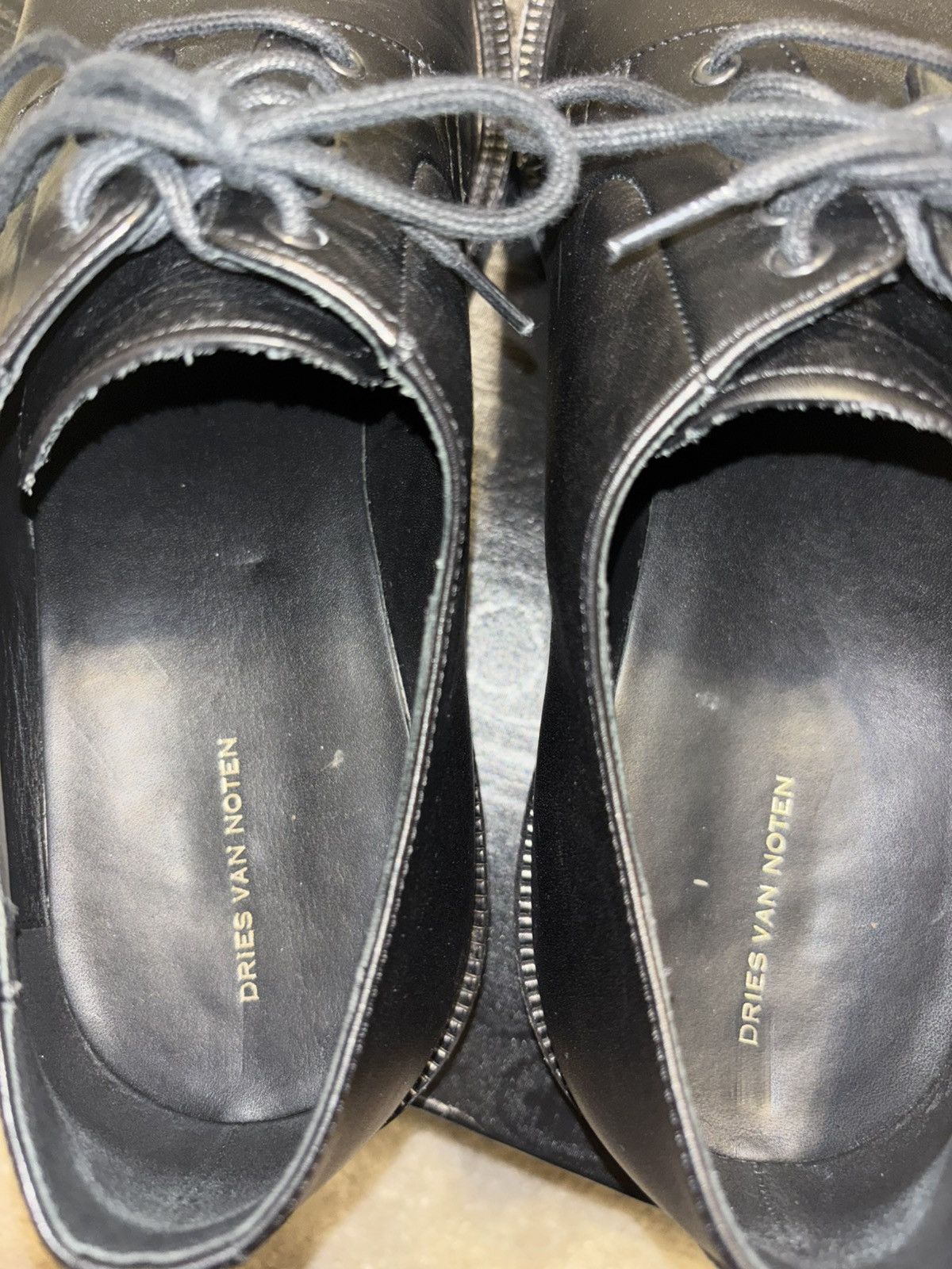 Dries Van Noten Black Oxford Lace Up Derbies Size US 11 / EU 44 - 5 Thumbnail
