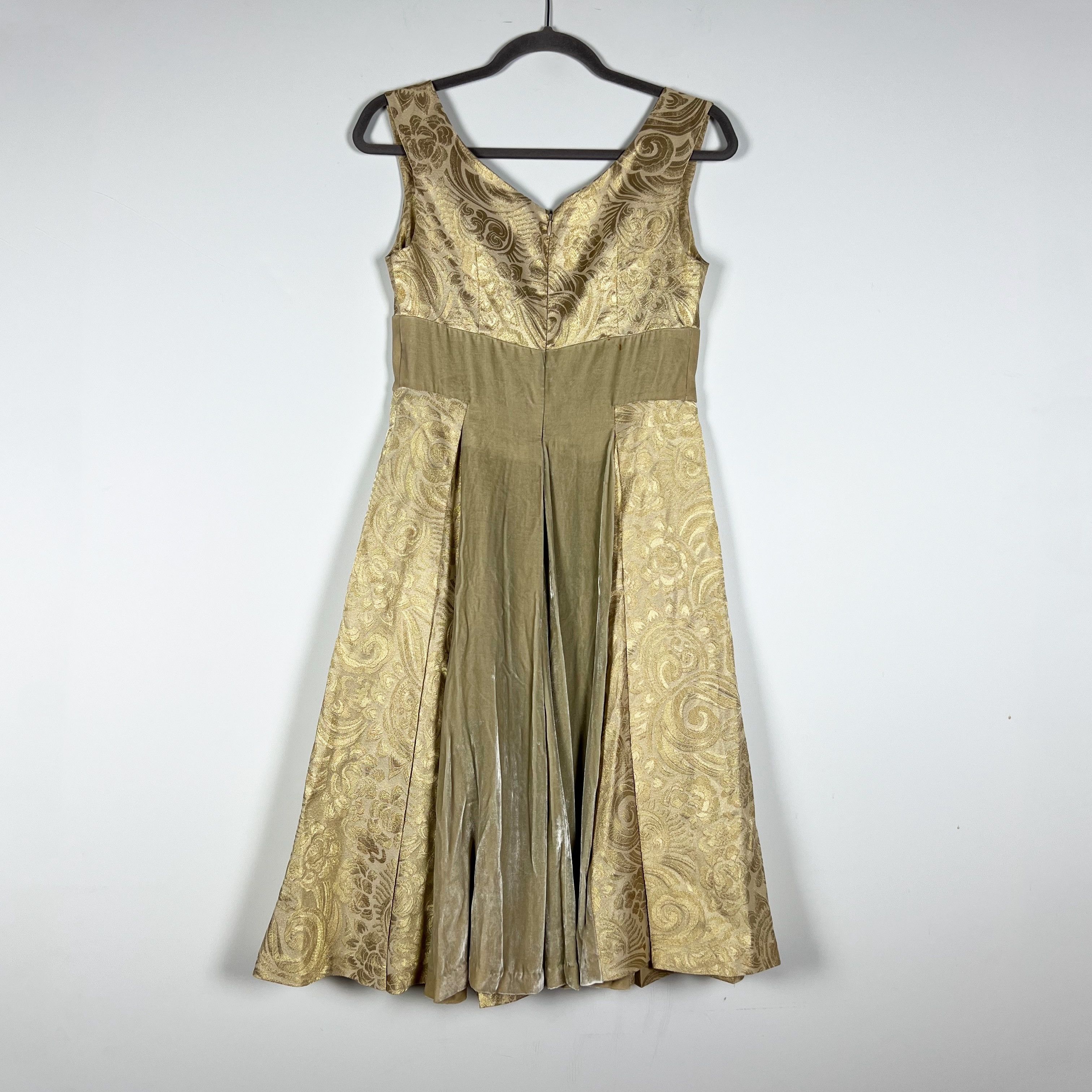 Vivienne Tam Vivienne Tam Silk Blend Gold Metallic Print Pattern Size M / US 6-8 / IT 42-44 - 4 Thumbnail