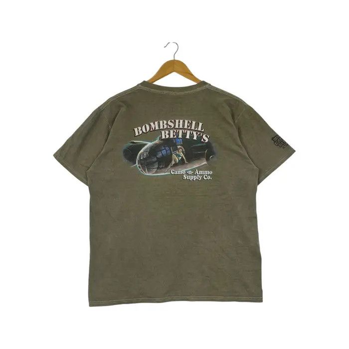 Other Vintage CRAZY SHIRTS CAMO DYED Bombshell Betty’s Tee Shirt Size US M / EU 48-50 / 2 - 4 Thumbnail