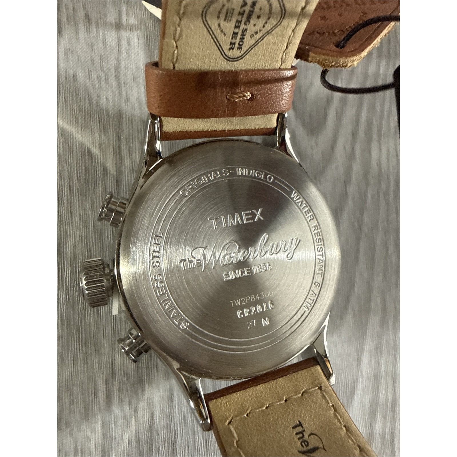 Timex Timex Waterbury Chronograph Red Wing Collab Leather Strap Bl Size ONE SIZE - 2 Thumbnail