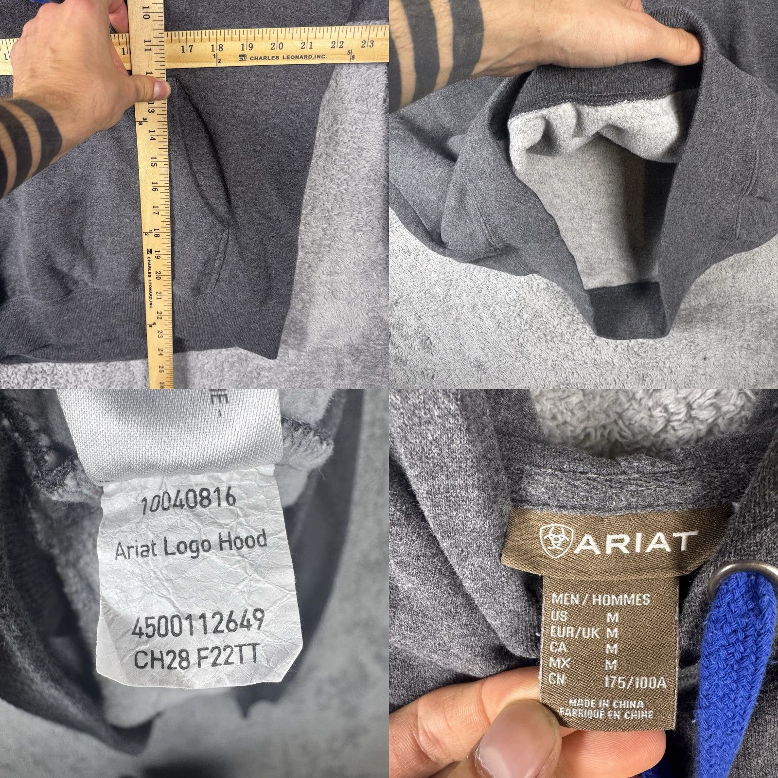 Ariat Ariat Hoodie Mens M Fleece Sweatshirt Western Pullover Cowboy Workwear Utility Shirt Size US M / EU 48-50 / 2 - 8 Thumbnail