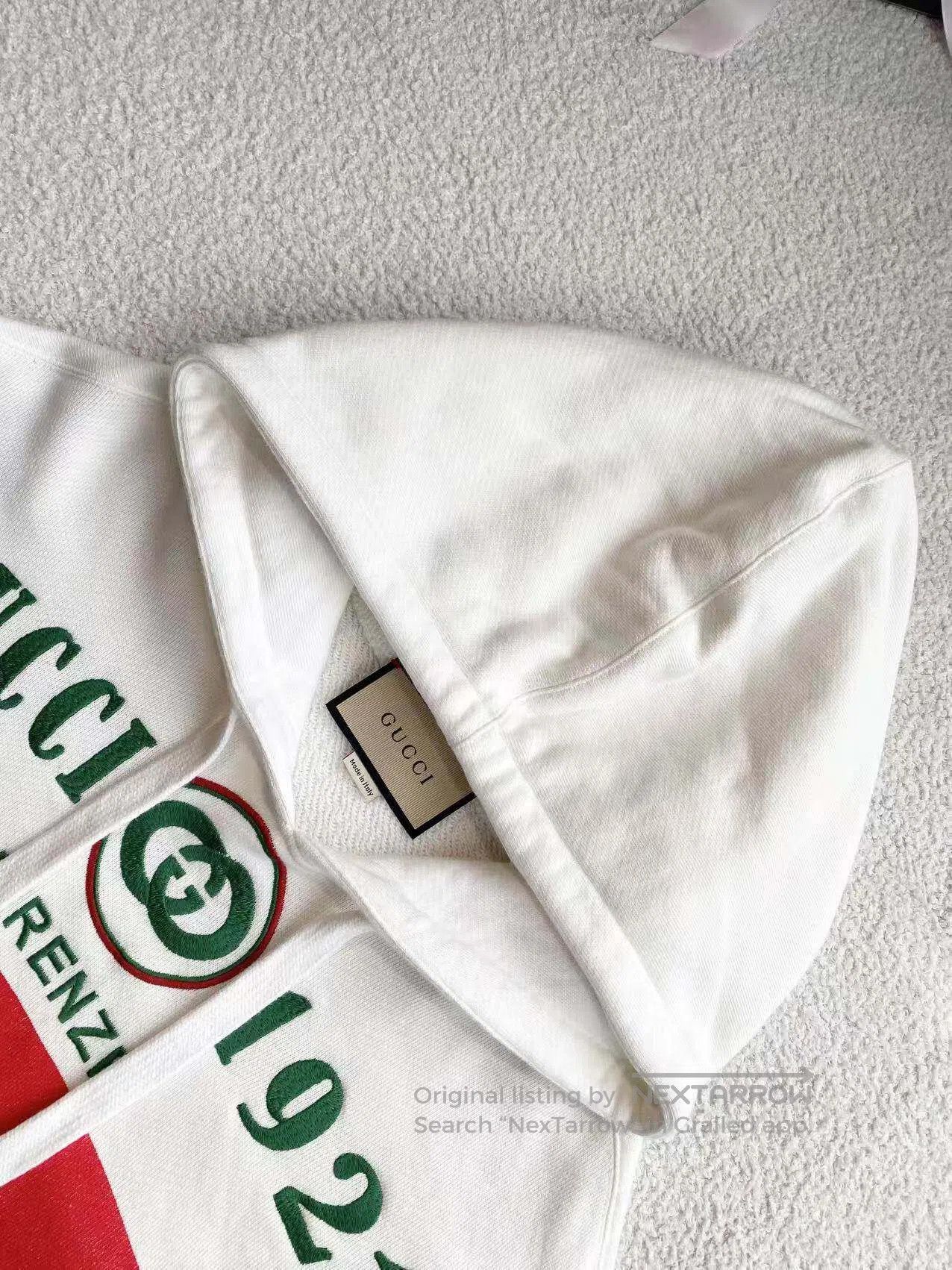 Gucci Guicci Embroidered slogan letter logo short sweatshirt| Size S / US 4 / IT 40 - 4 Thumbnail