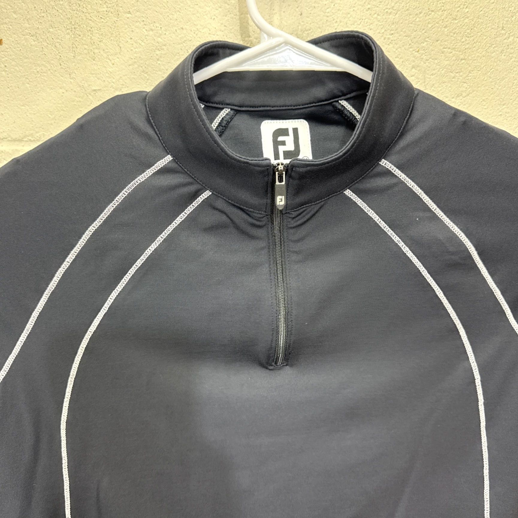 Footjoy FootJoy Sweater Shirt Mens M Black 1/4 Zip Knit Pullover Golf Athletic Logo Multicolor 90s? Size US M / EU 48-50 / 2 - 3 Thumbnail