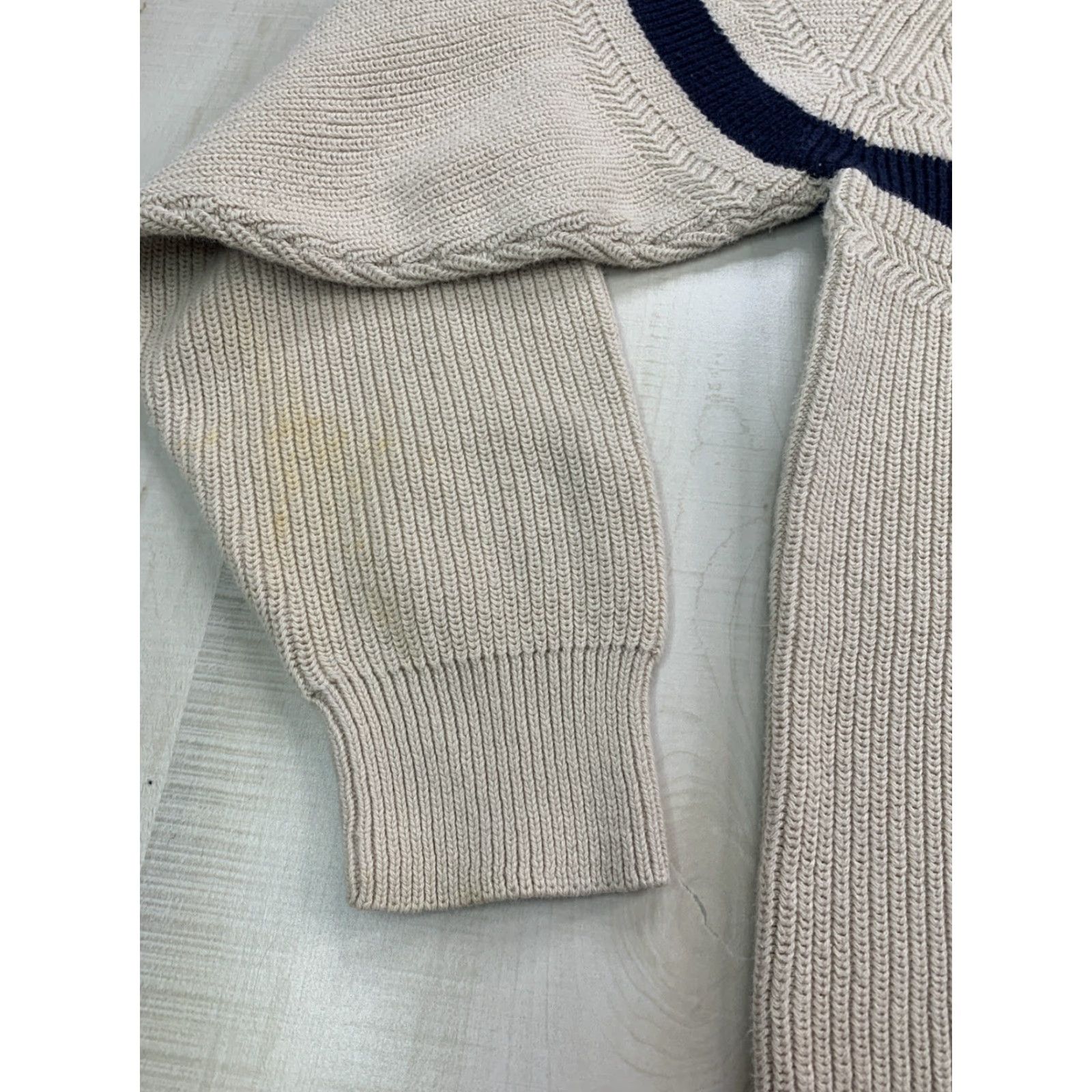 Nautica VINTAGE Nautica Knit Sweater Mens Crew Neck Striped Logo Short Sleeve? Size US M / EU 48-50 / 2 - 5 Thumbnail